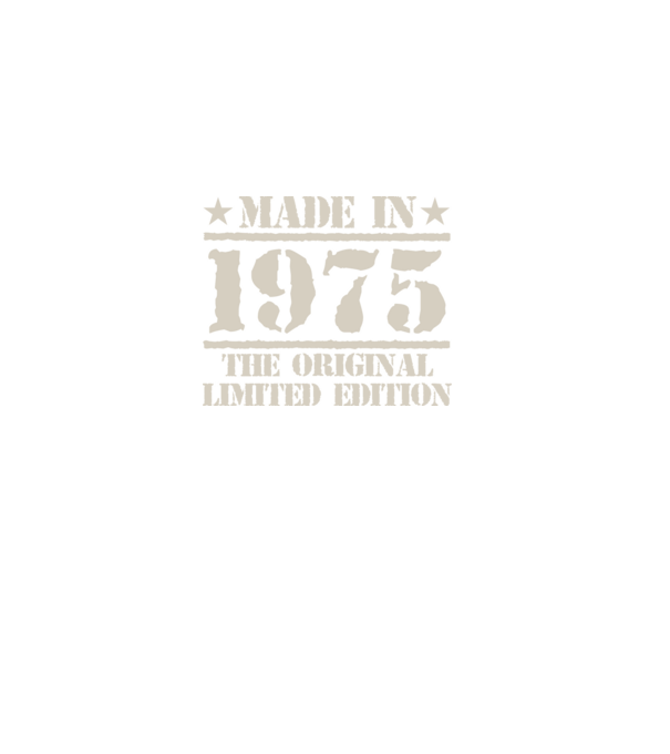 Made in 1975 minta fekete pólón