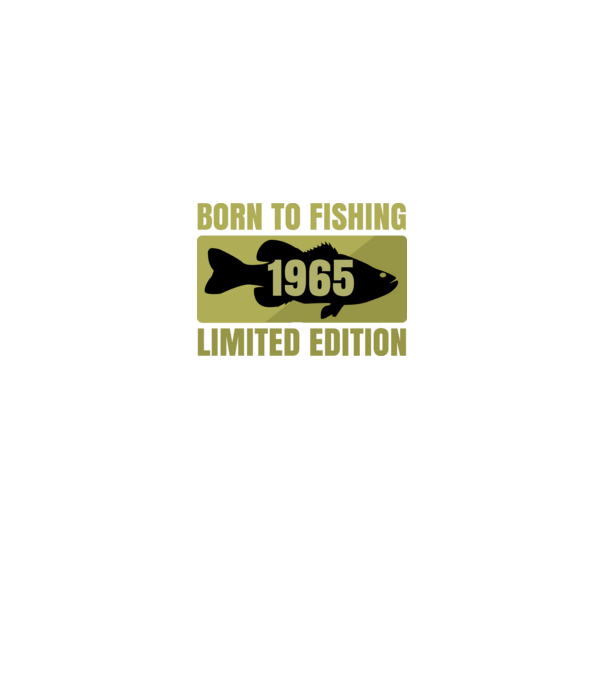 Born to Fishing 1965 minta királykék pólón