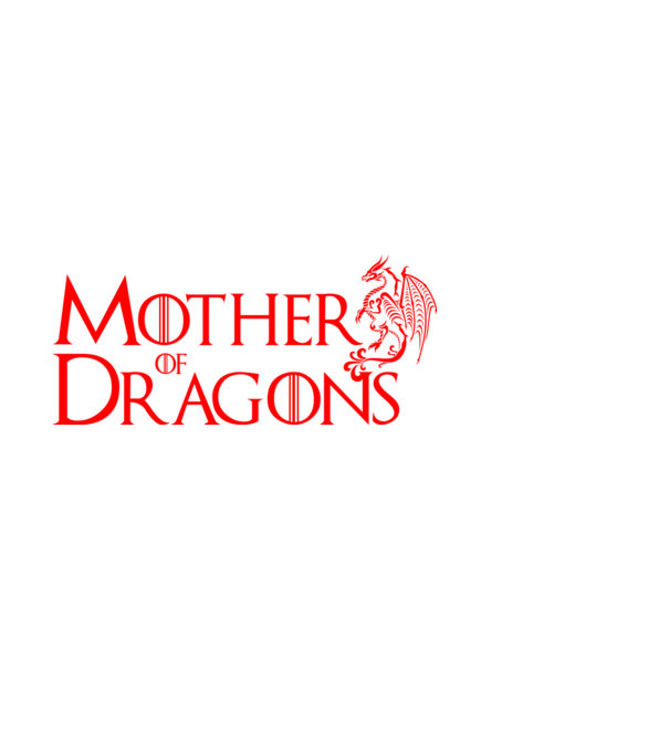 Mother of Dragons minta fekete pólón