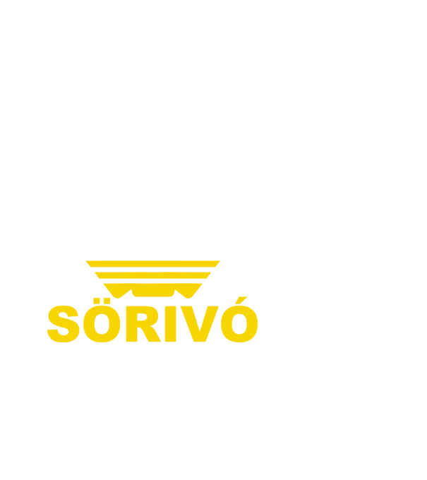 Sörivó (yellow) minta fekete pólón