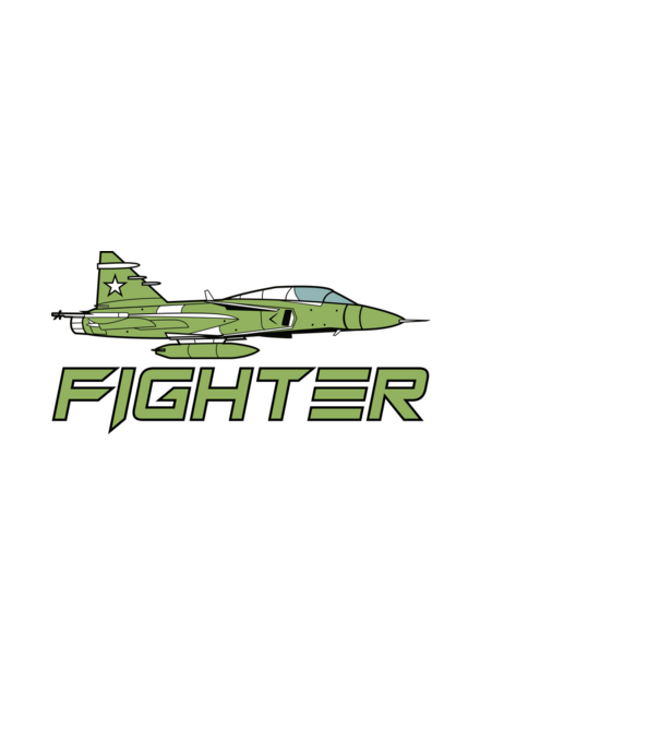 Fighter minta világoskék pólón