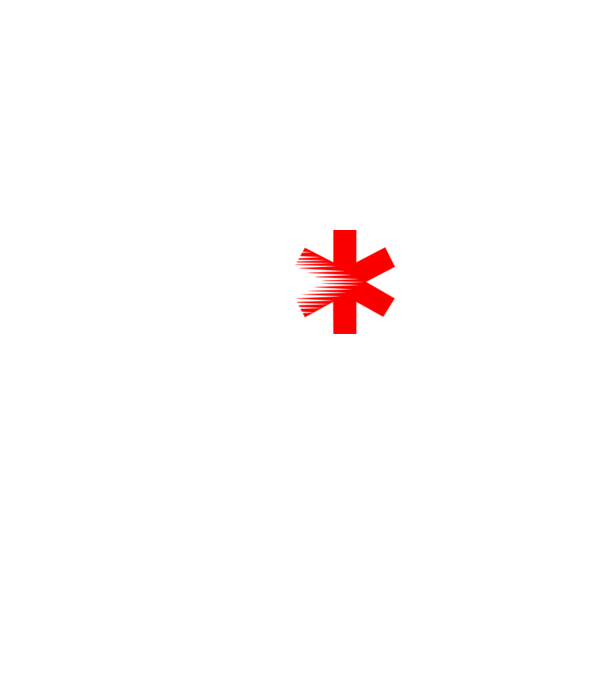 Paramedic minta fekete pólón