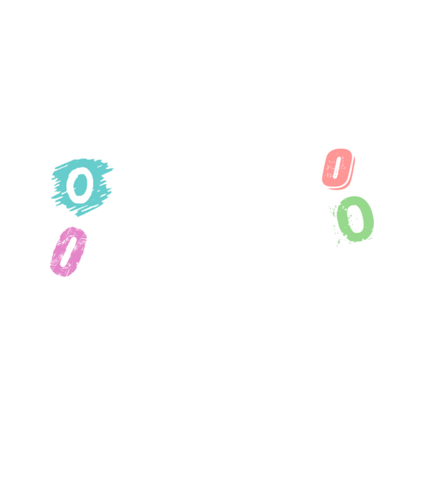 Osztani nullával minta fehér pólón