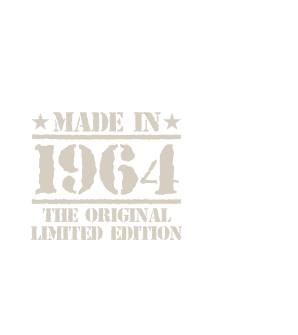 Made in 1964 minta fekete pólón