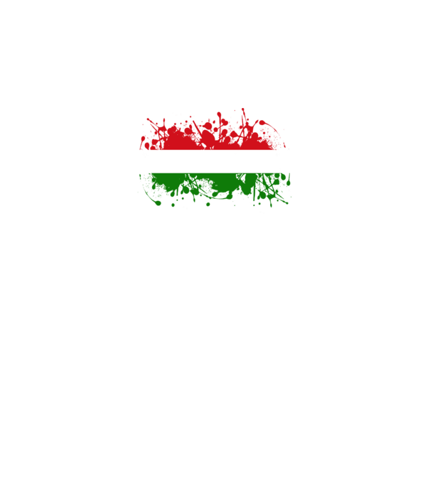 HUN flag (festékes) minta fekete pólón