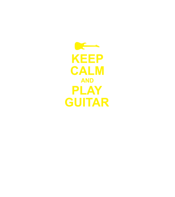 Play Guitar minta fekete pólón