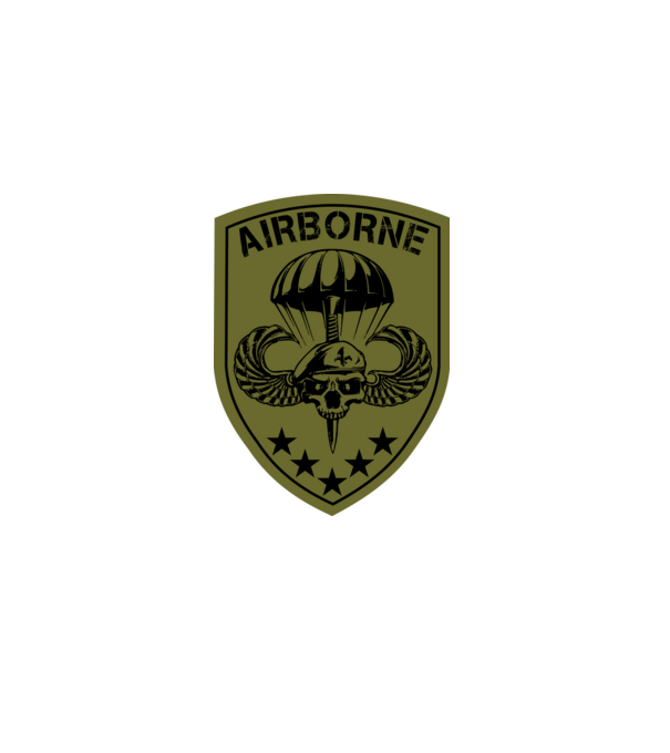 Airborne minta homokszín pólón