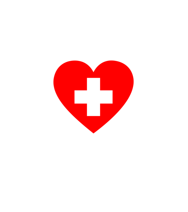 First-Aid-Heart minta fehér pólón