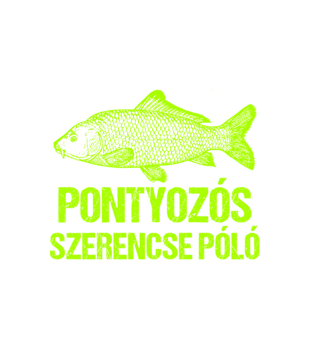 Pontyozós Póló minta fehér pólón