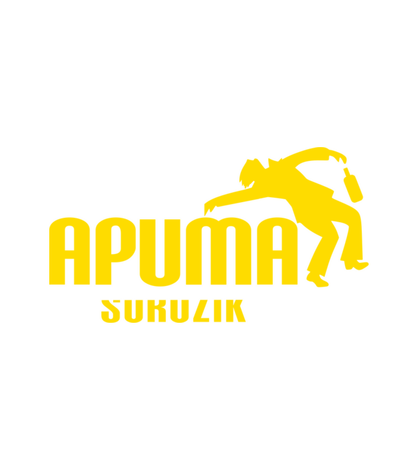 Apuma sörözik minta fehér pólón