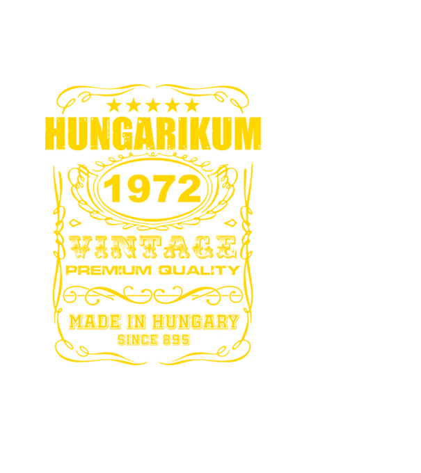 Hungarikum 1972 minta fekete pólón