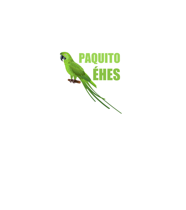 Paquito éhes minta fekete pólón