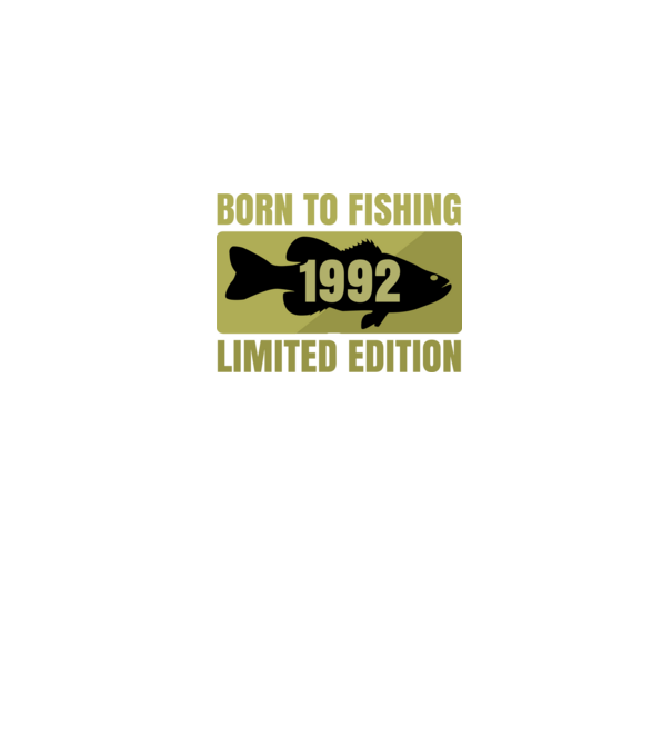Born to Fishing 1992 minta sötétkék pólón