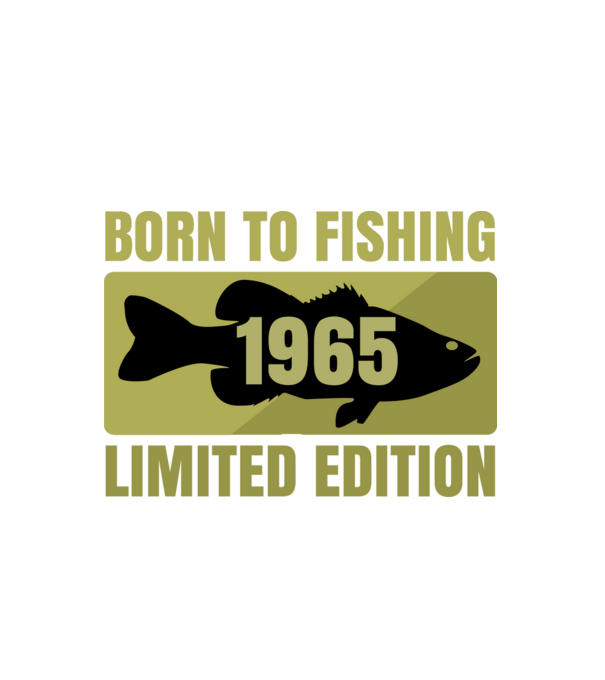 Born to Fishing 1965 minta fehér pólón