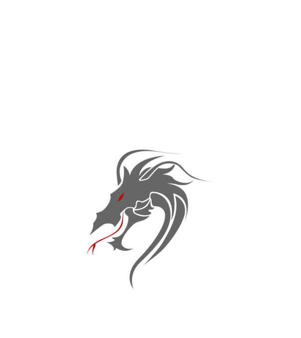 Grey Dragon minta fekete pólón