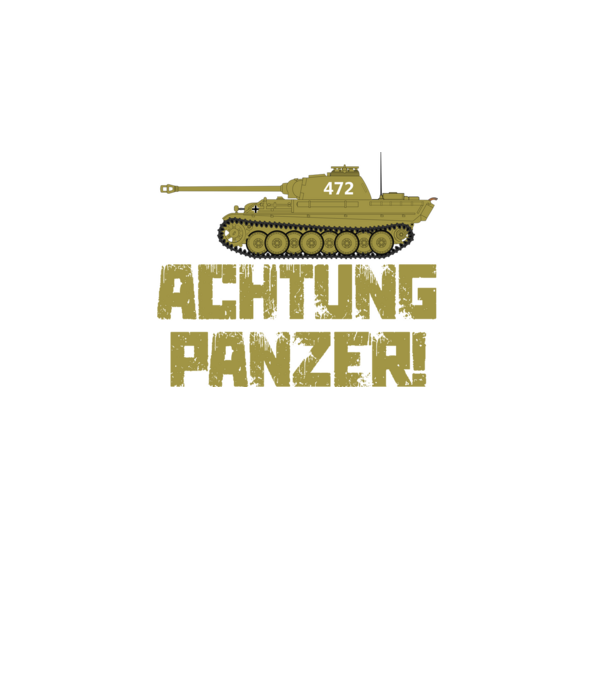 Achtung Panzer (Párduc) minta türkiz pólón