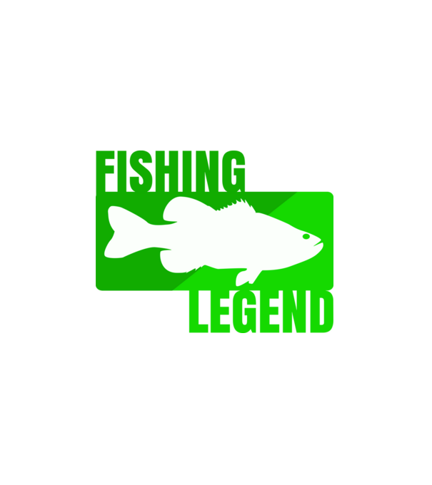Fishing Legend (zöld) minta fehér pólón