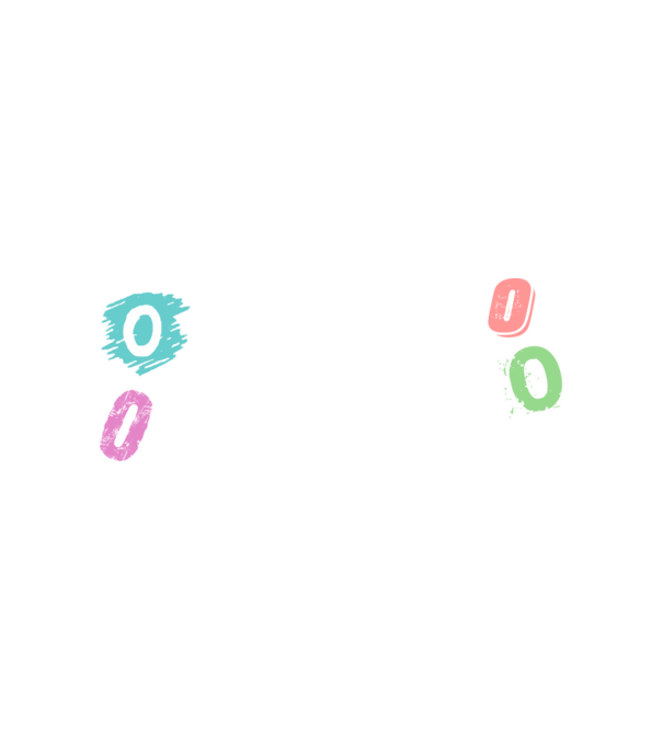 Osztani nullával minta fehér pólón