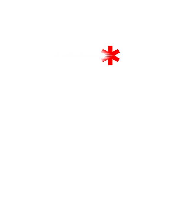 Ambulance minta fekete pólón