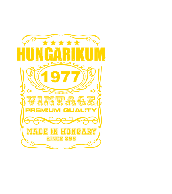 Hungarikum 1977  minta fekete pólón