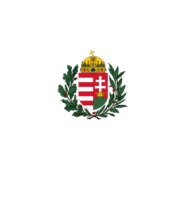 Magyar címer minta fehér pólón