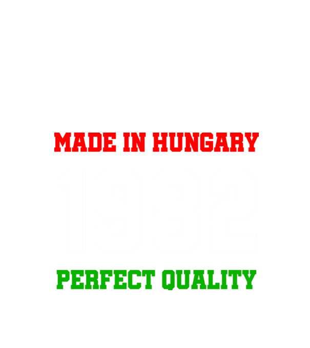 Made in Hungary 1982 minta fekete pólón