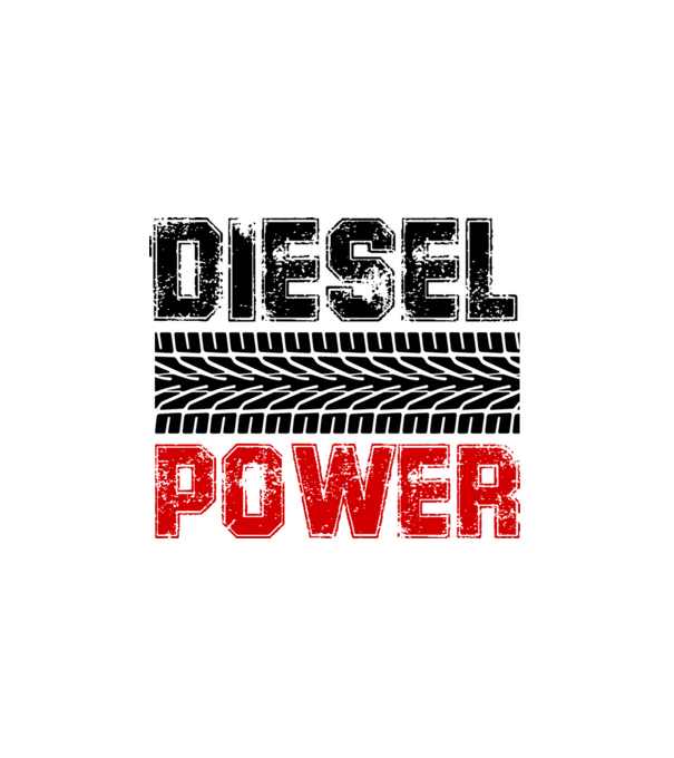 Diesel Power (black) minta fehér pólón