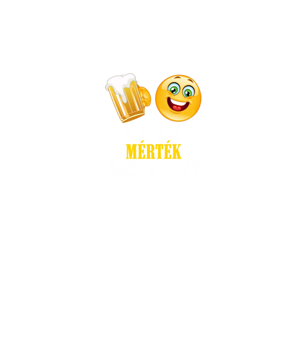 Igyál mértékkel minta sötétkék pólón