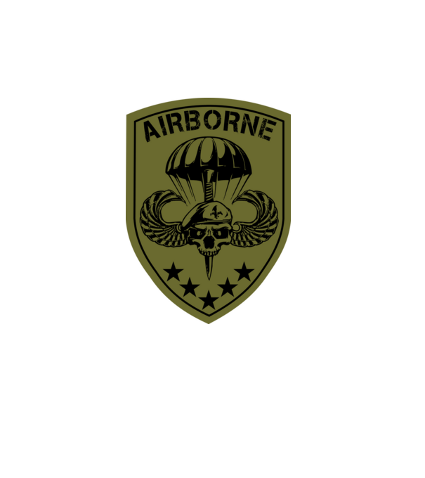 Airborne minta fehér pólón