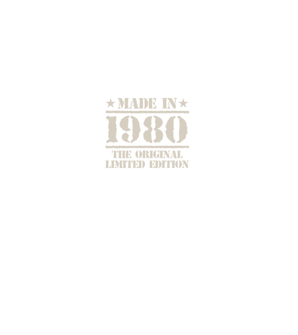 Made in 1980 minta fekete pólón