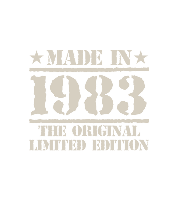 Made in 1983 minta fehér pólón