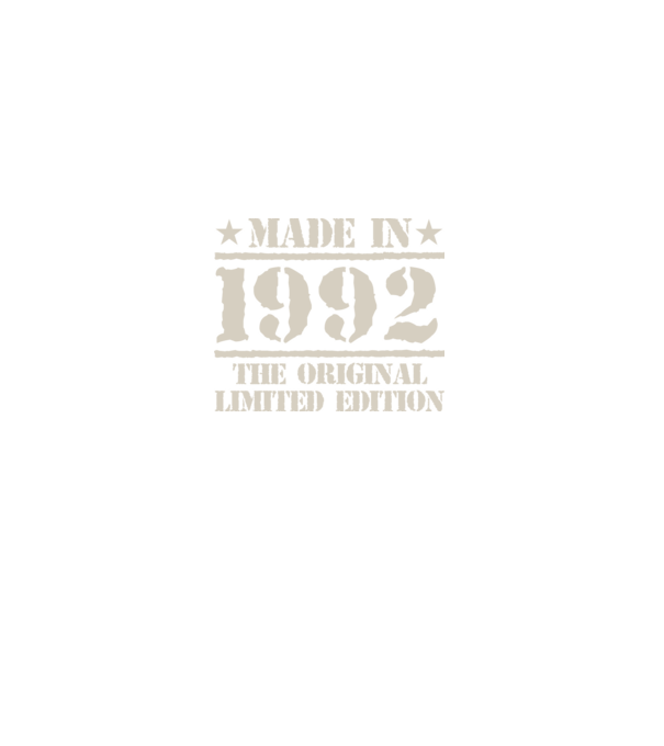 Made in 1992 minta fekete pólón
