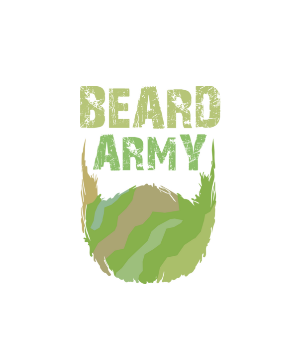 Beard Army minta fehér pólón