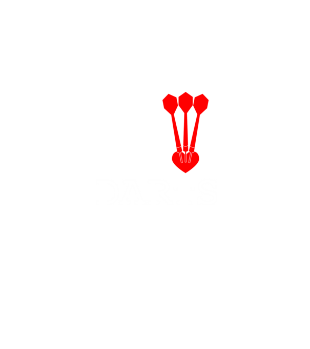 I Love Darts minta farmerkék pólón