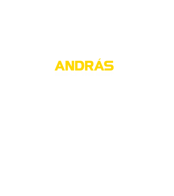 András (Egyszerűen a legjobb) minta fekete pólón