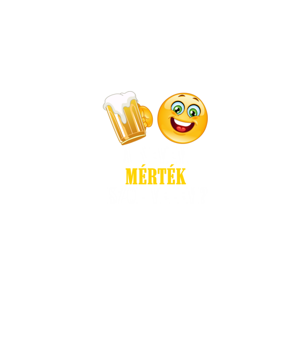 Igyál mértékkel minta farmerkék pólón