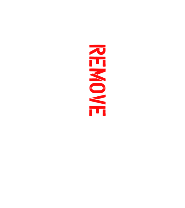 Remove Before Flight minta fekete pólón