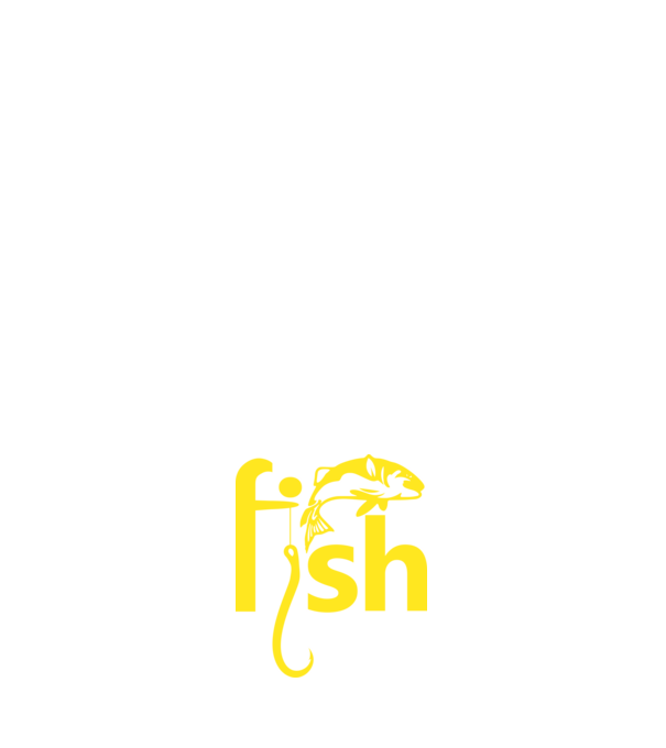 Fish minta fehér pólón