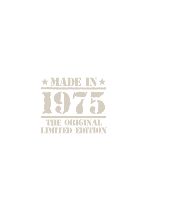 Made in 1975 minta fekete pólón