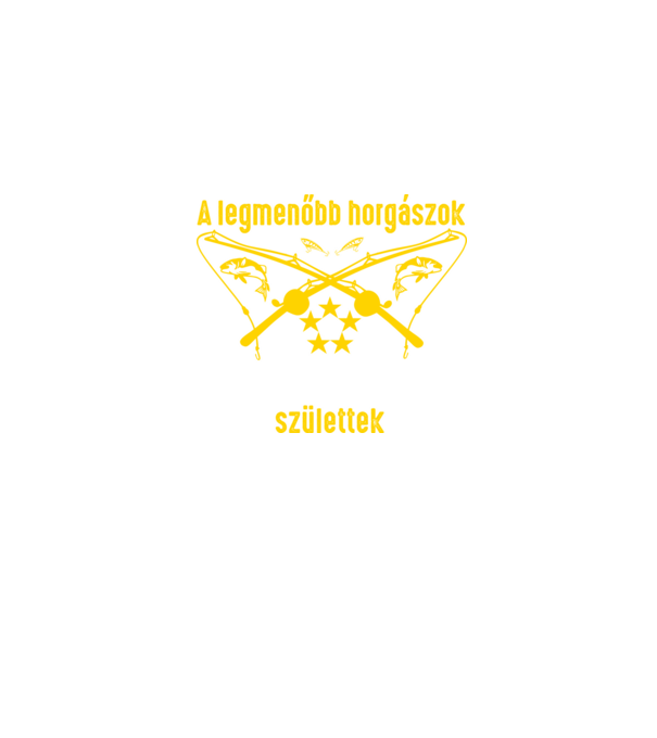 Horgász - Szeptember minta farmerkék pólón