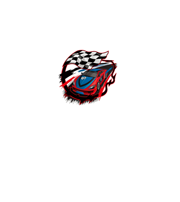 Racing minta fehér pólón
