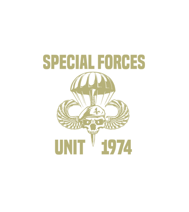 Special Forces Unit 1974 minta fehér pólón