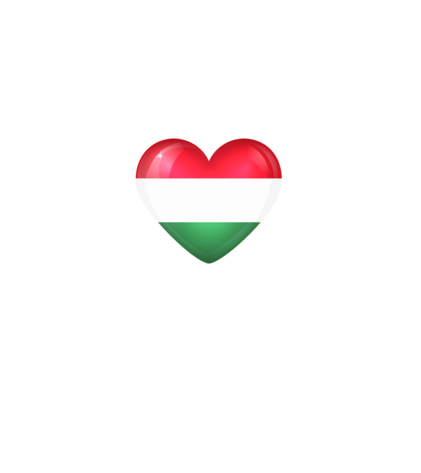 Magyar szív minta szürke pólón