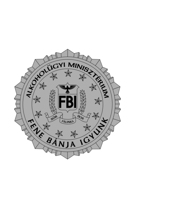 Fene Bánja Igyunk  minta fehér pólón