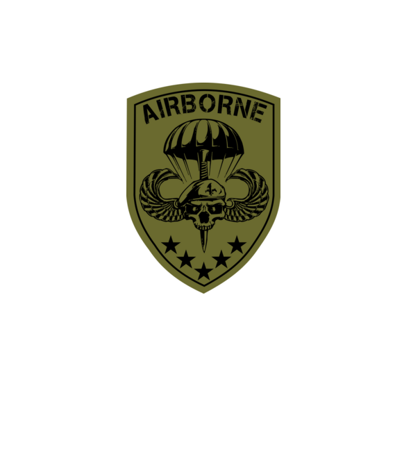 Airborne minta szürke pólón