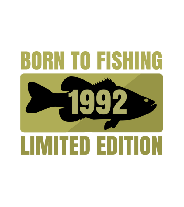 Born to Fishing 1992 minta fehér pólón