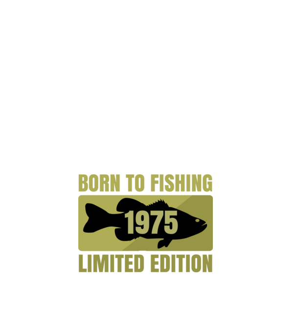 Born to Fishing 1975 minta fehér pólón