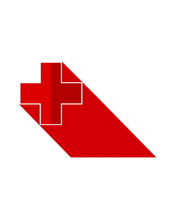 Ambulance (red cross) minta fehér pólón