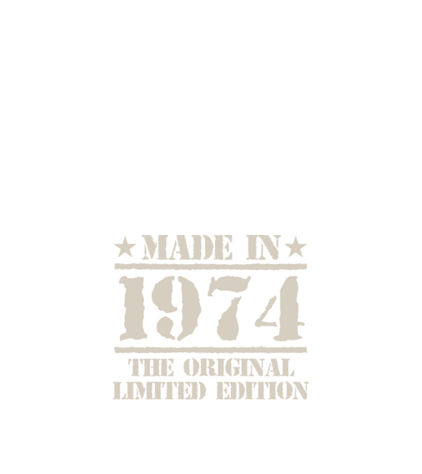 Made in 1974 minta fekete pólón