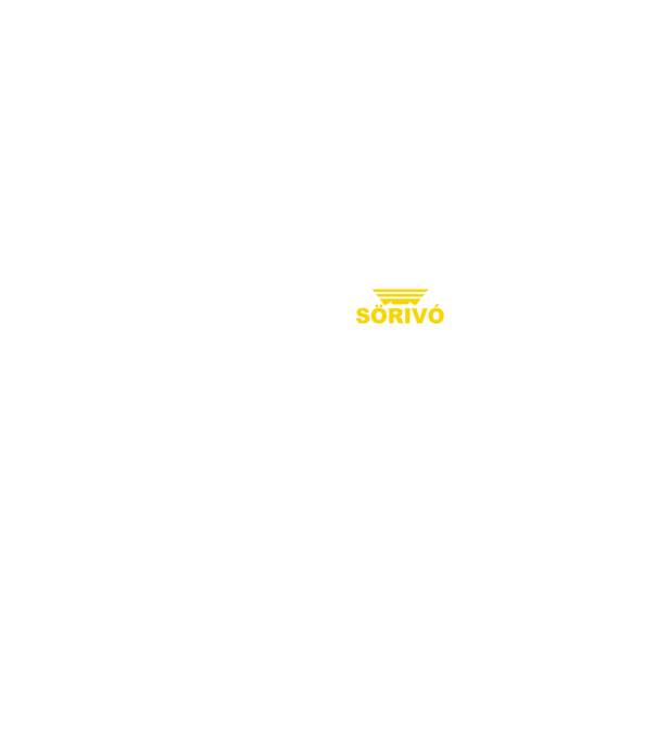 Sörivó (yellow) minta fekete pólón